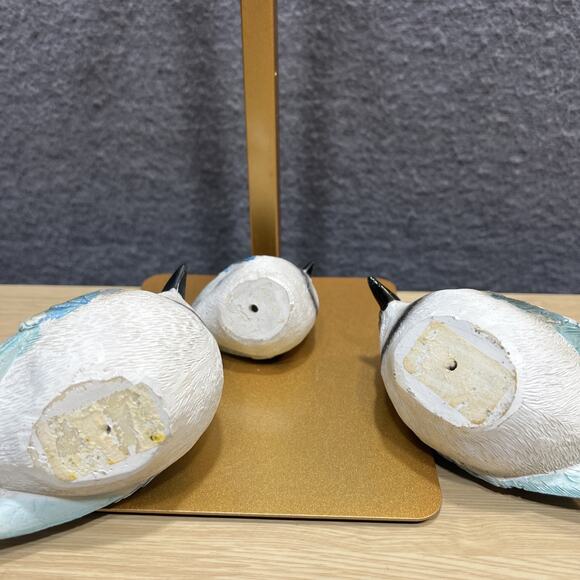 Blue Jay Family Birds Resin Mom Dad Baby Lof of 3 Excellent Condition - Picture 8 of 11